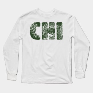 Chi Leaf Letters Long Sleeve T-Shirt